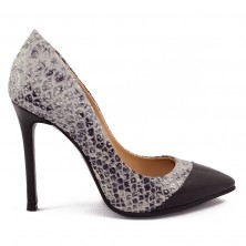 PANTOFI STILETTO PIELE  NEW SNAKE